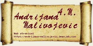 Andrijana Malivojević vizit kartica